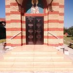 detalj štampanog betona sa utisnutim kalupom