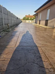 Detalj teksture štampanog betona